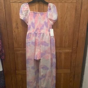 Poppies and Roses Girls Walk Through Dress/Skort, Sz 14
Pink, white & lavender